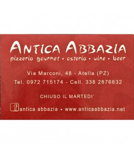 Antica Abbazia, pizzeria Atella, Potenza (PZ)