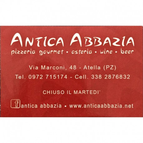 Antica Abbazia, pizzeria Atella, Potenza (PZ)